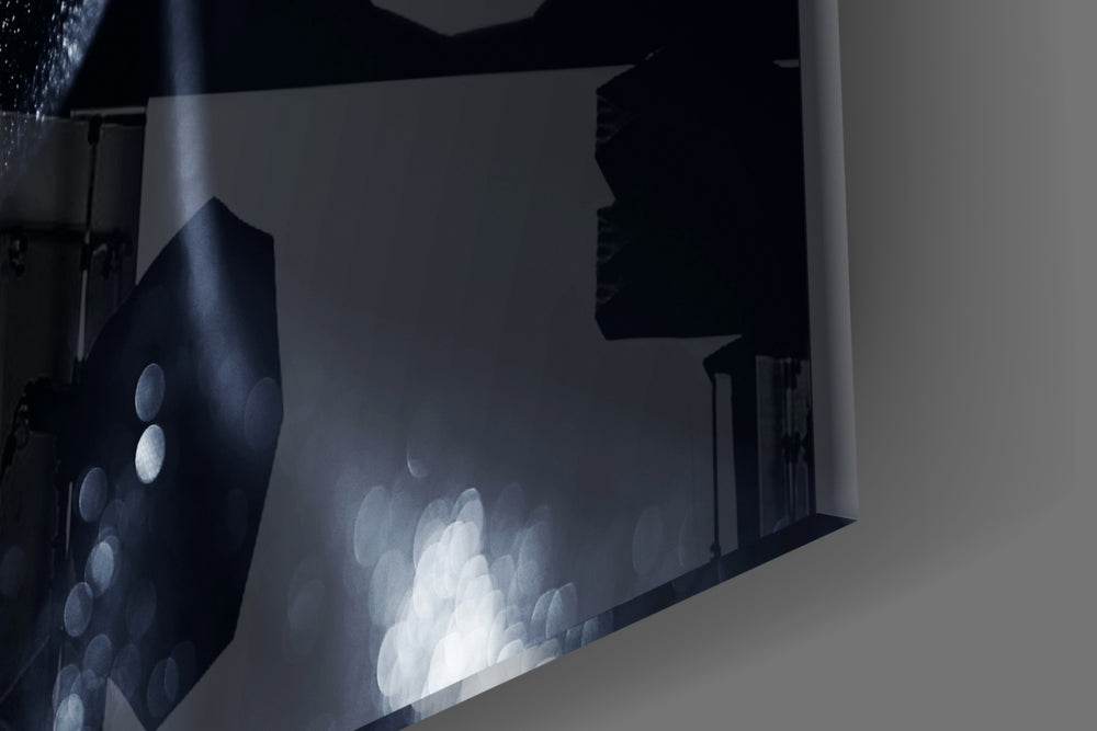 Female Portrait 35 artwork anchoring a hallway with after-dark palette