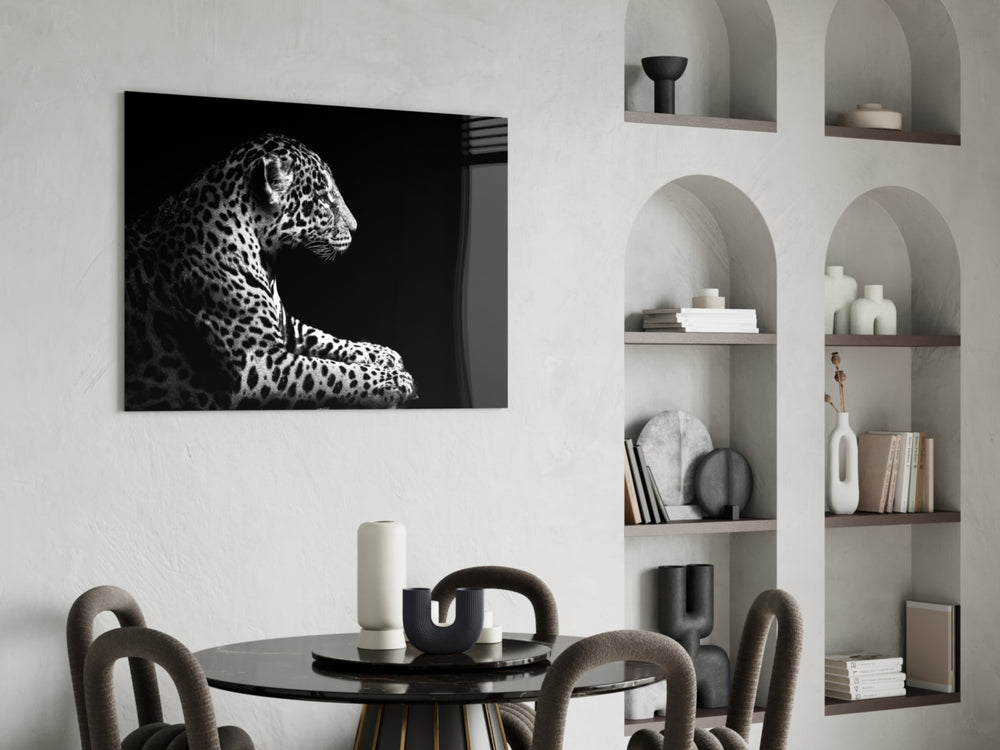 Leopard panel adding naturalist gravitas to a study