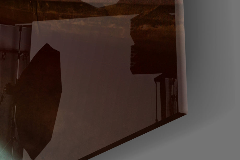 Kayak on the Beach and Sunset artwork anchoring a coastal-themed wall in warm palette
