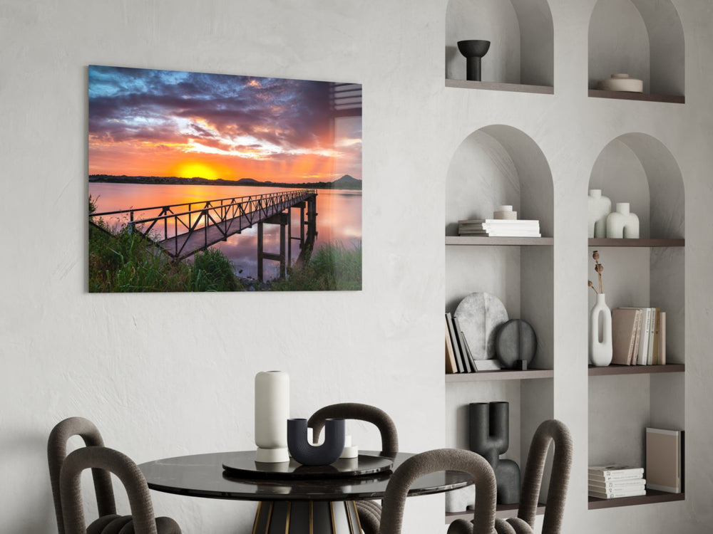 Sunset on the Beach panel adding horizon focus to a study