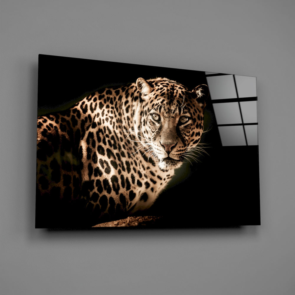 Studio leopard panel bringing safari authority to a contemporary living space