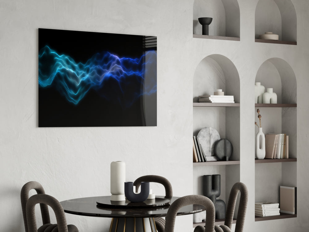 Rhythmic Fog panel adding after-hours mood to a music room