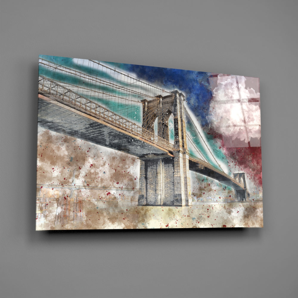 Suspension-bridge panel bringing cosmopolitan warmth to a contemporary living space