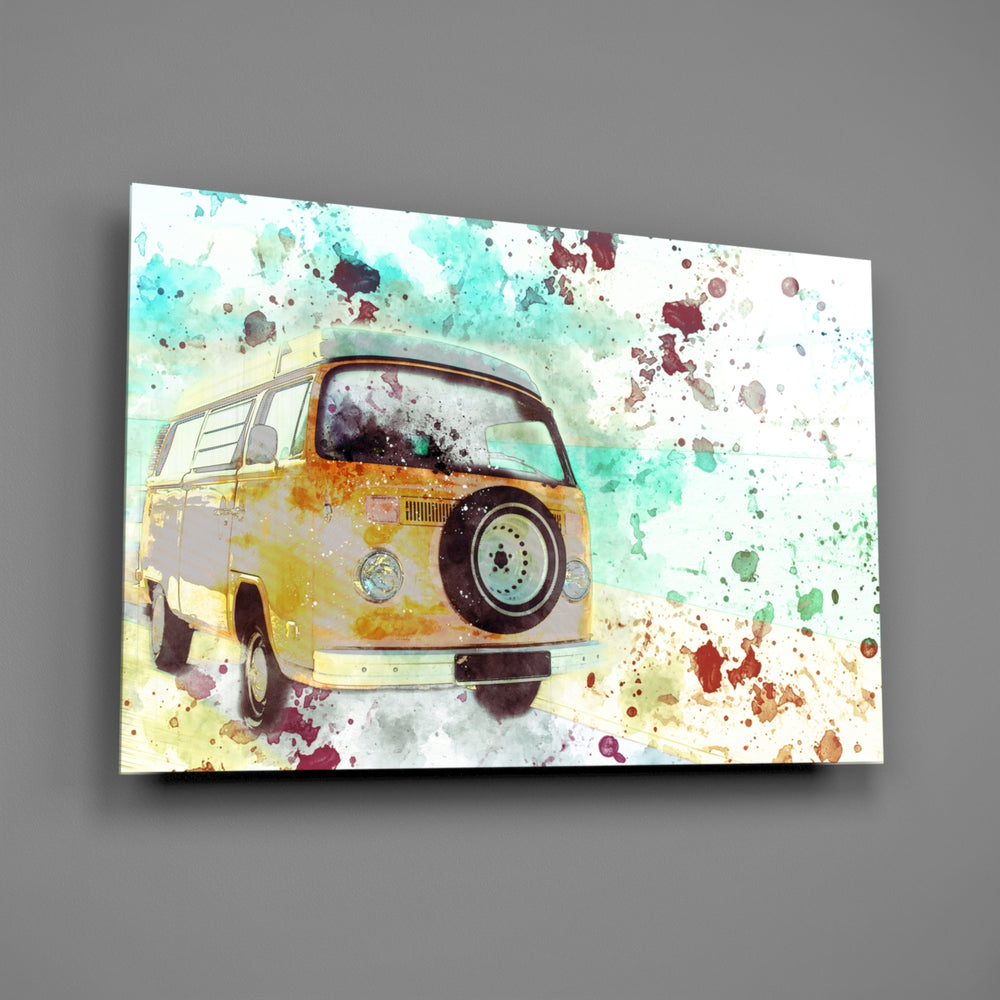 VW camper panel bringing road-trip warmth to a contemporary living space