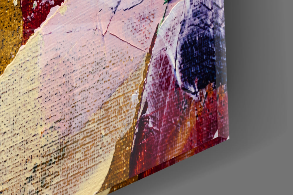 Abstract Pattern artwork anchoring a contemporary wall in warm palette
