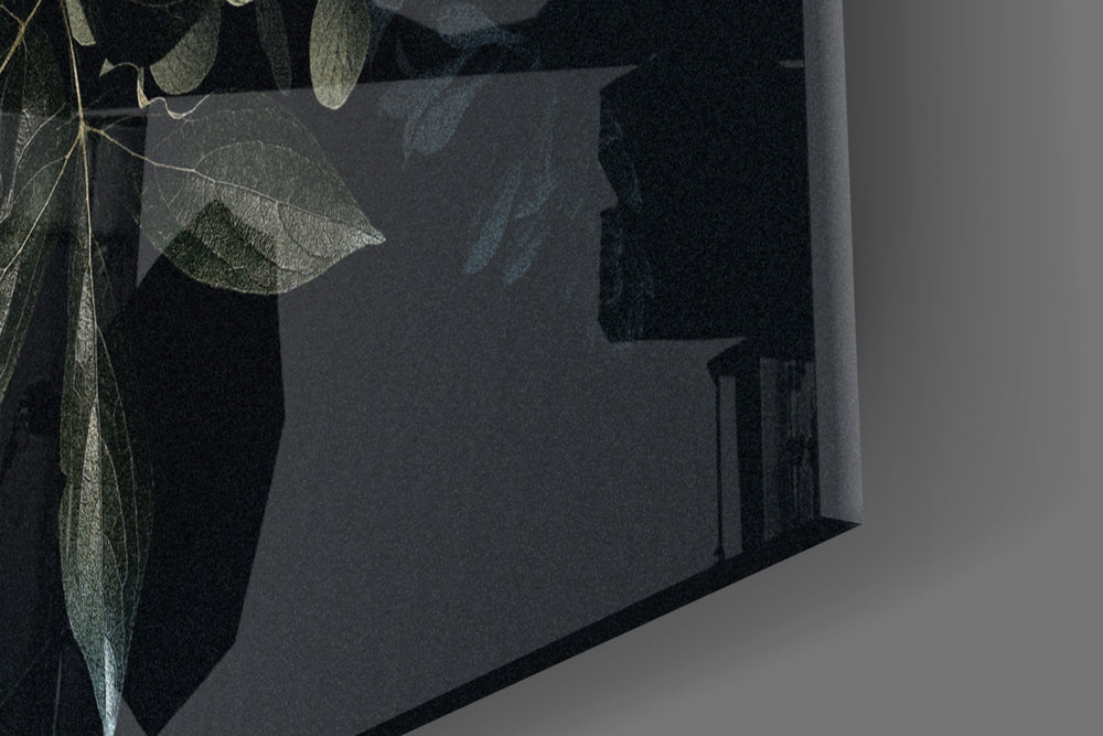 Floral Pattern artwork anchoring a romantic-themed wall in moody palette