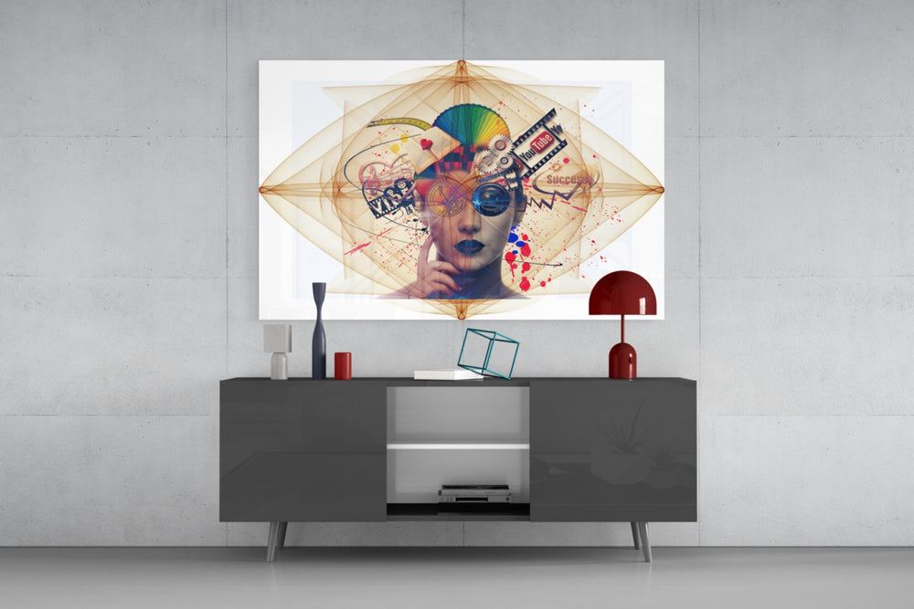 Online panel catching daylight to reveal its surreal collage
