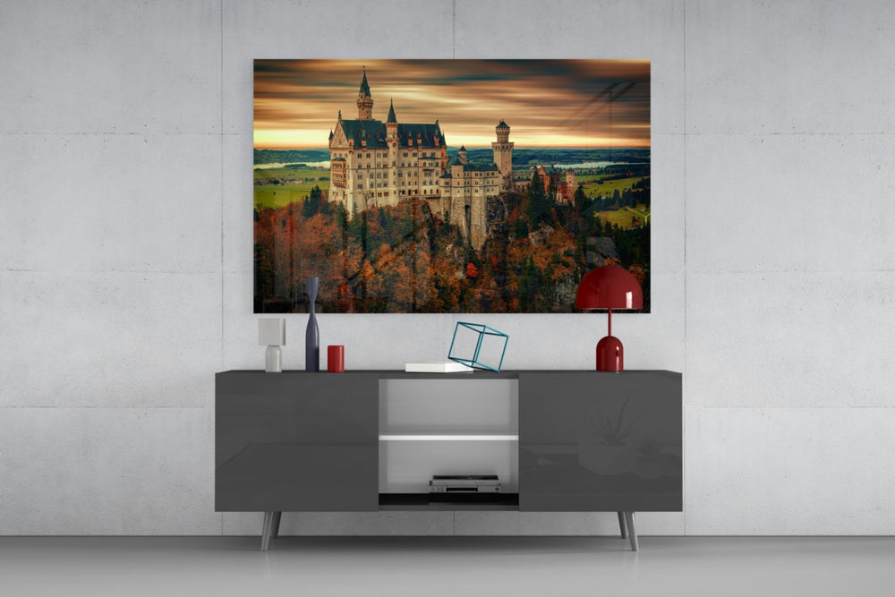 Castle panel catching warm light to reveal its luminous stone