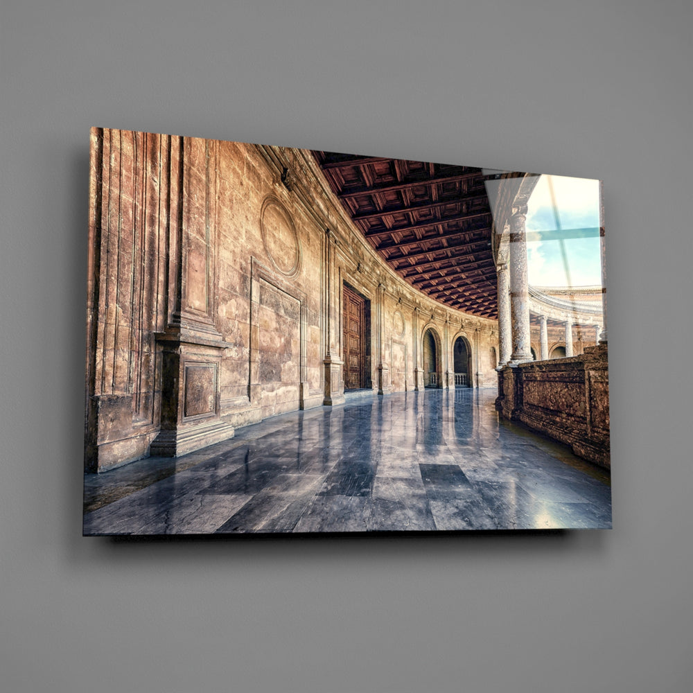 Renaissance colonnade panel bringing heritage warmth to a contemporary living space