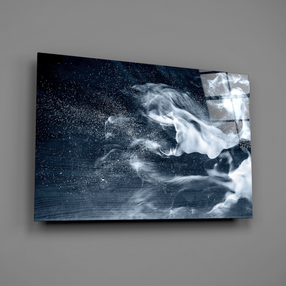White smoke panel bringing contemplative calm to a contemporary living space