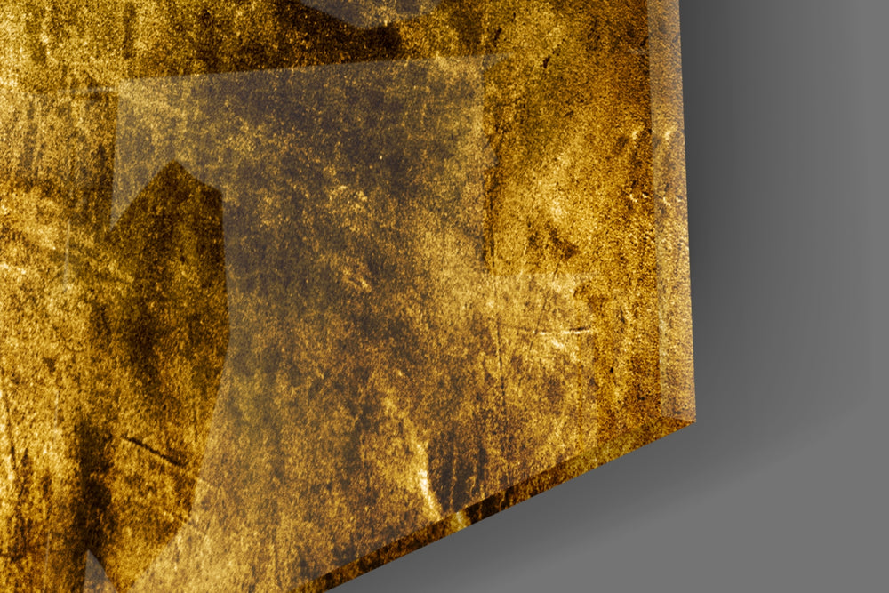 Yellow Abstract Pattern artwork anchoring a contemporary wall in warm palette