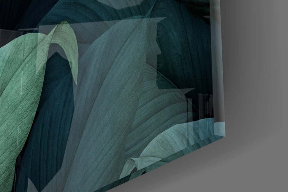 Toucan Parrot artwork anchoring a tropical-themed wall in moody palette