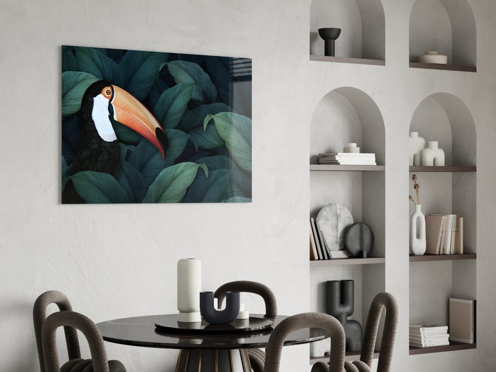 Toucan Parrot panel adding explorer taste to a study
