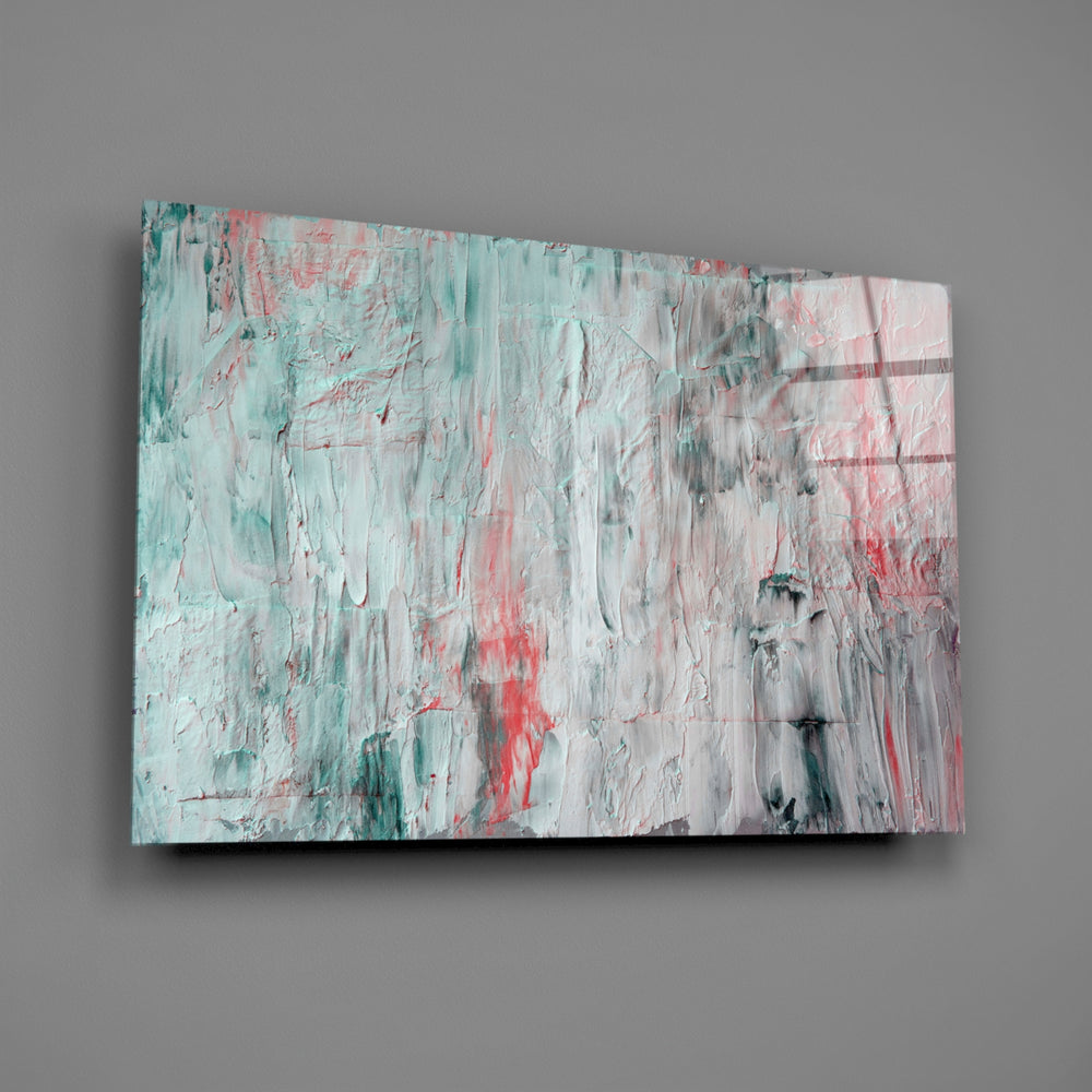 Palette-knife panel bringing painterly calm to a contemporary living space