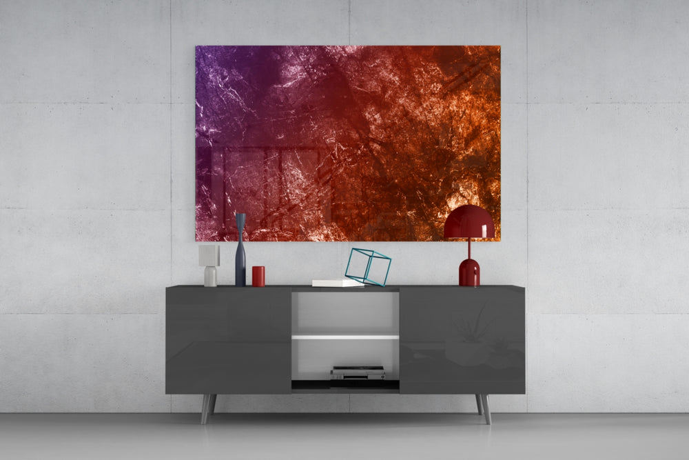 Abstract Pattern panel catching warm light to reveal its burnished grain