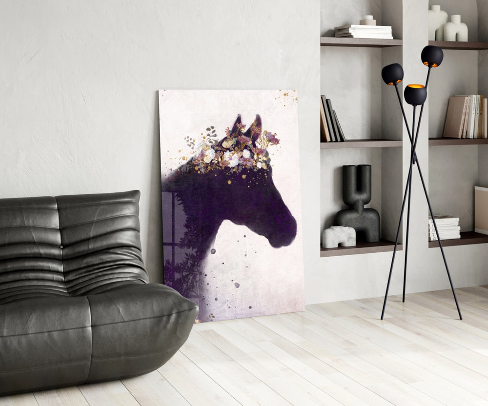 Horse panel adding equestrian taste to a study