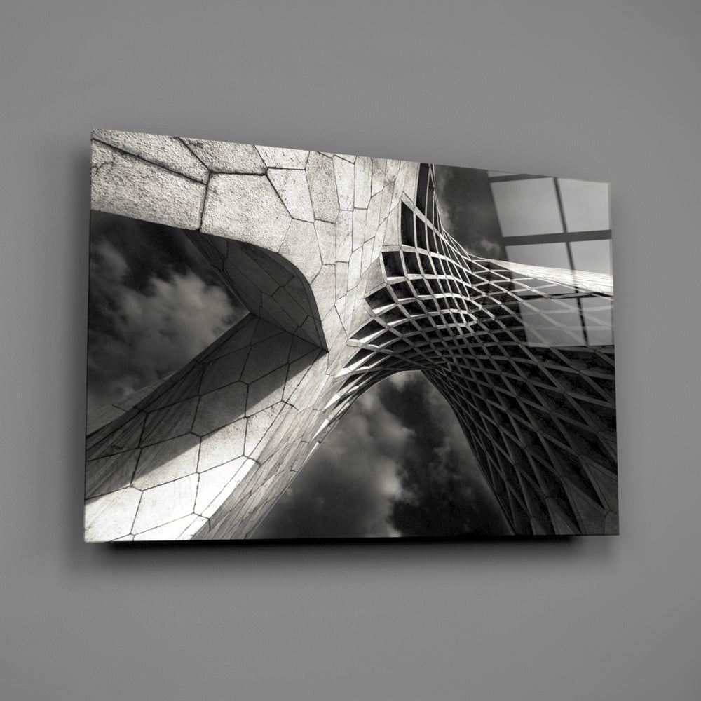 Tower-arch panel bringing executive presence to a contemporary living space