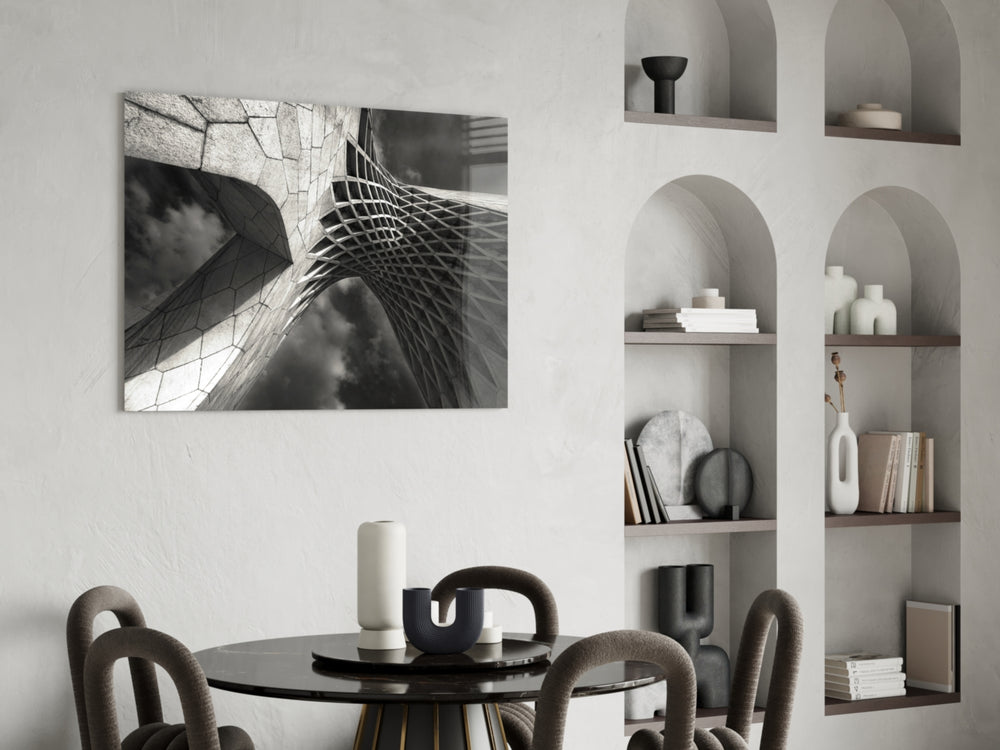 Interesting Architectural panel adding architectural focus to a study