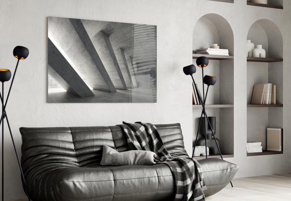 Architectural Walls glass wall art styled in an executive office