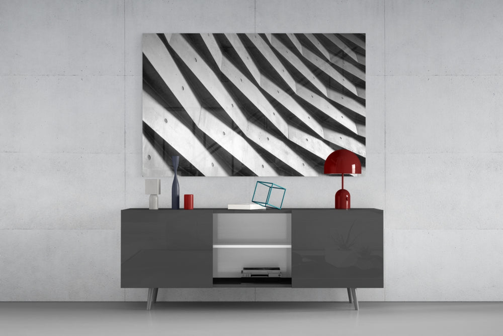 Architectural Walls panel catching soft light to reveal its rhythmic shadow