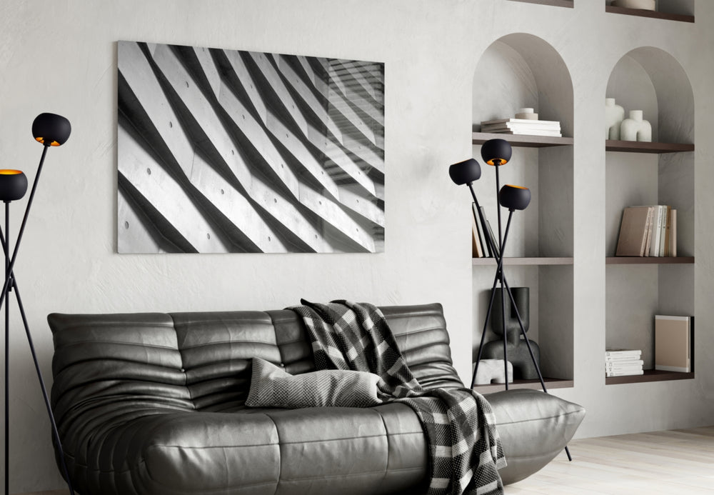 Architectural Walls glass wall art styled in an executive office