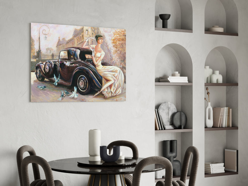 Car panel adding elegant mood to a dressing room