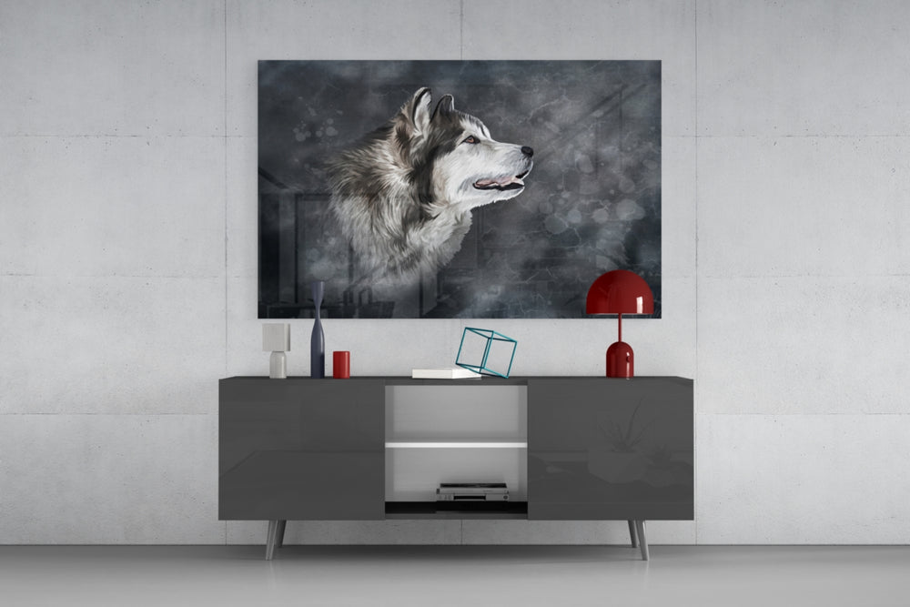 Wolf panel catching low light to reveal its painterly profile