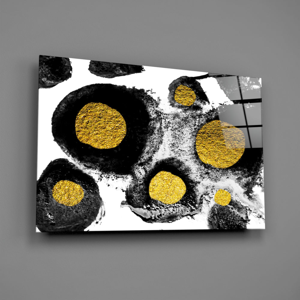 Abstract Colors glass wall art – premium glossy glass panel for modern home decor