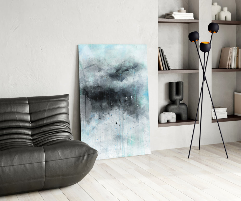 Abstract panel adding storm-cloud drama to a study