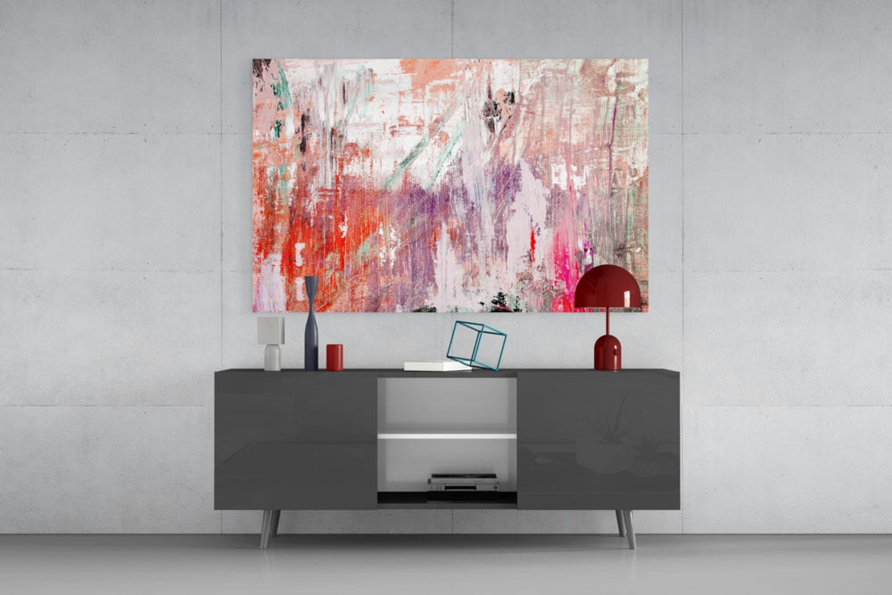 Abstract panel catching soft light to reveal its painterly drift