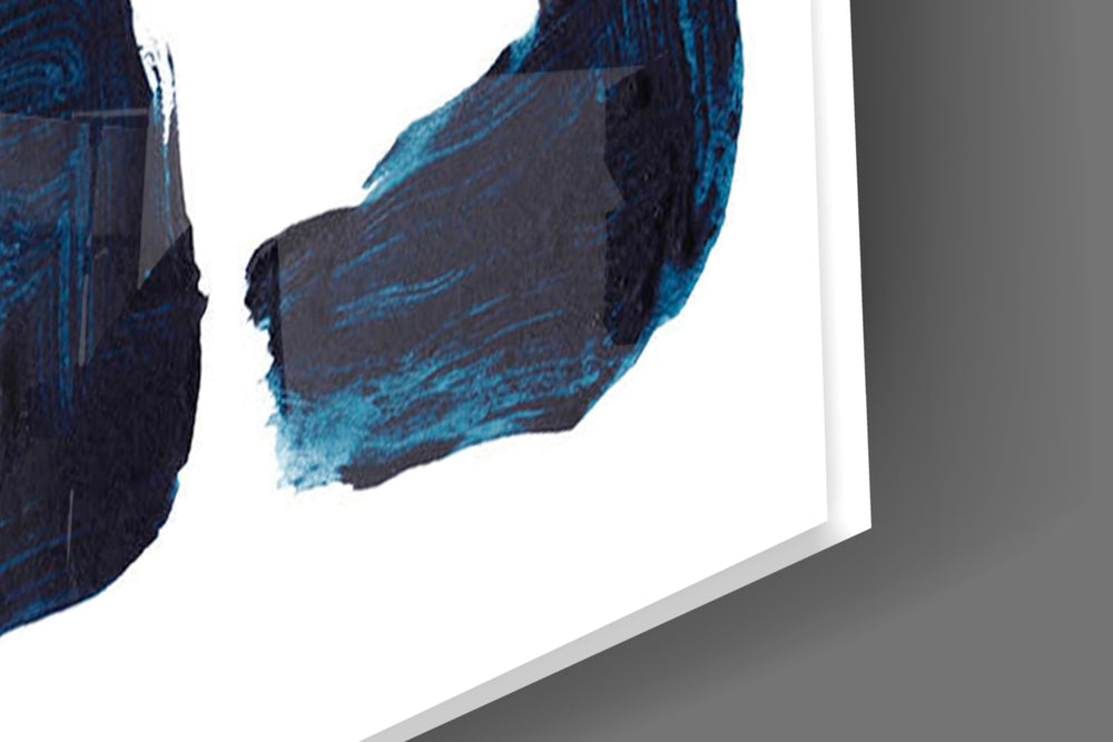Lines artwork anchoring a minimalist-themed wall in clean palette