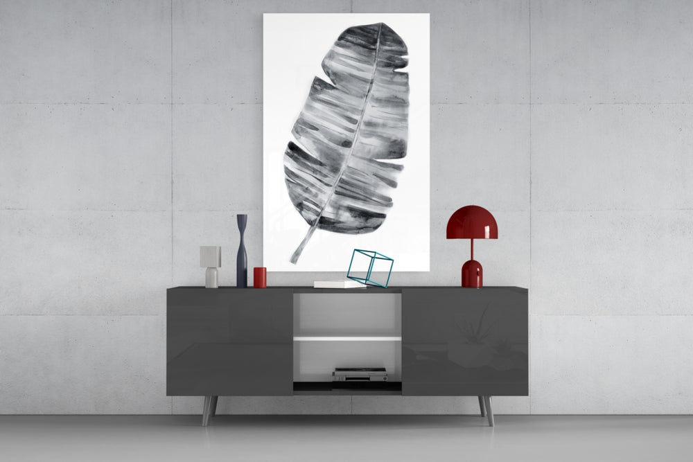 Feather panel catching soft light to reveal its watercolor wash
