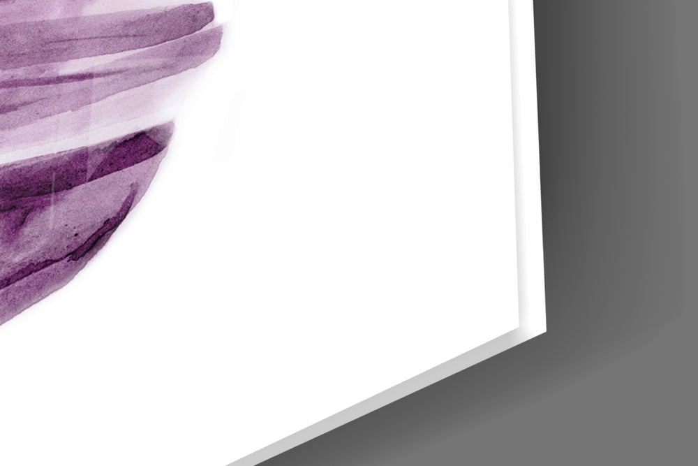 Leaf artwork anchoring a romantic-themed wall in jewel-tone palette