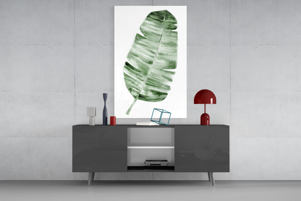 Feather panel catching soft light to reveal its watercolor wash