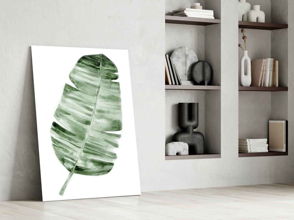 Feather glass print enhancing a hallway with poetic poetry