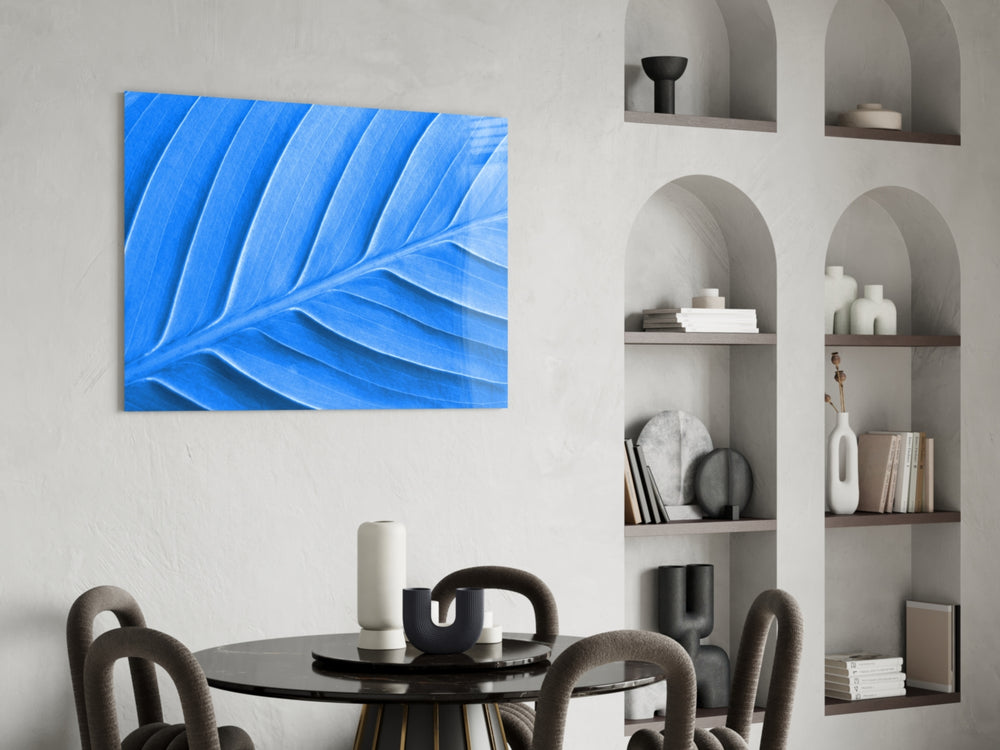 Blue Leaf panel adding naturalist taste to a study