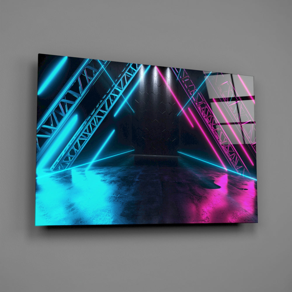 Stage-truss panel bringing concert drama to a contemporary living space