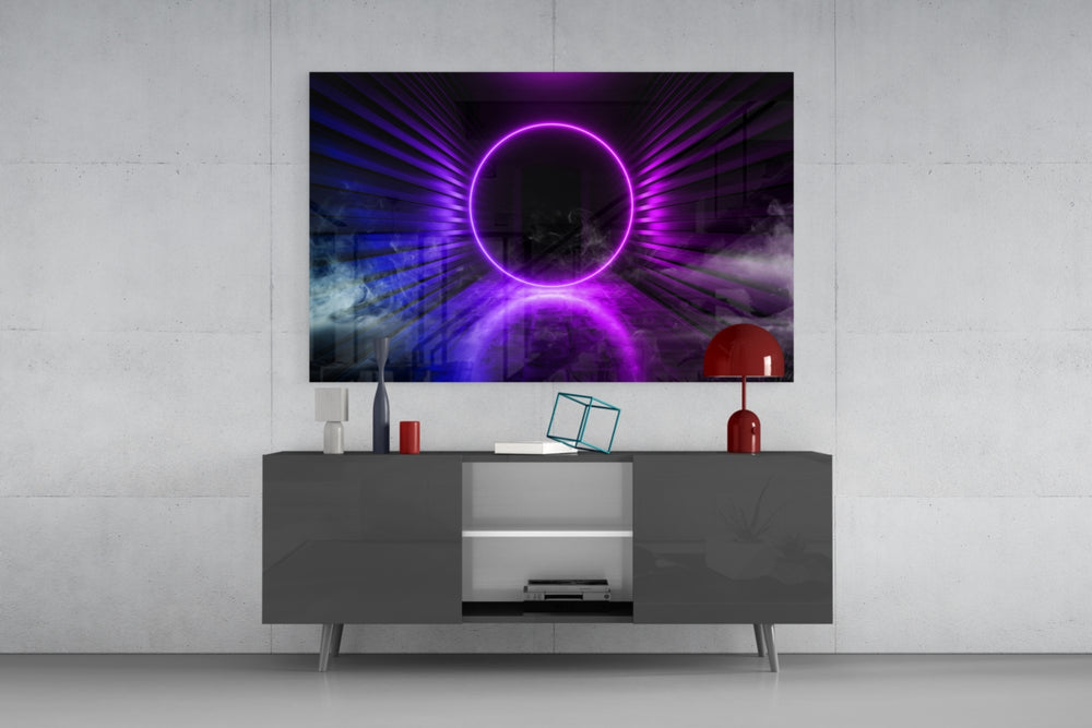 Neon Lights panel catching low light to reveal its electric halo