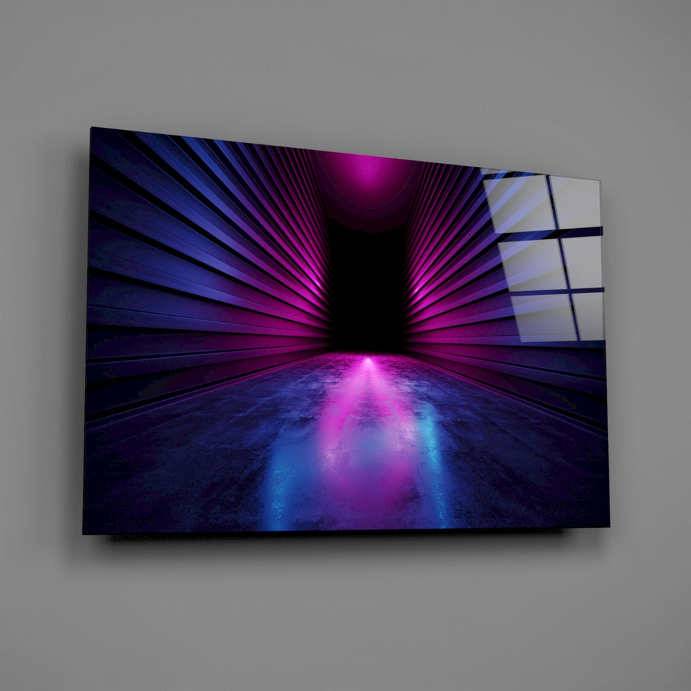Radial-chamber panel bringing cyberpunk drama to a contemporary living space