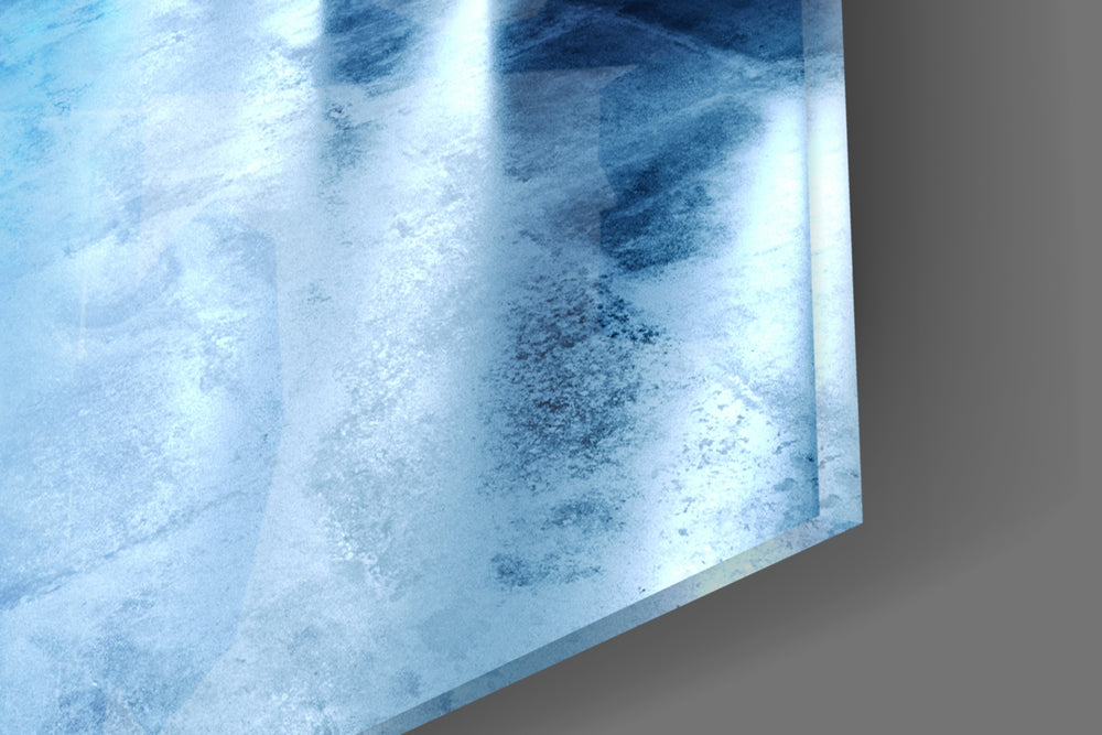 Neon Lights artwork anchoring a wall with futurist palette