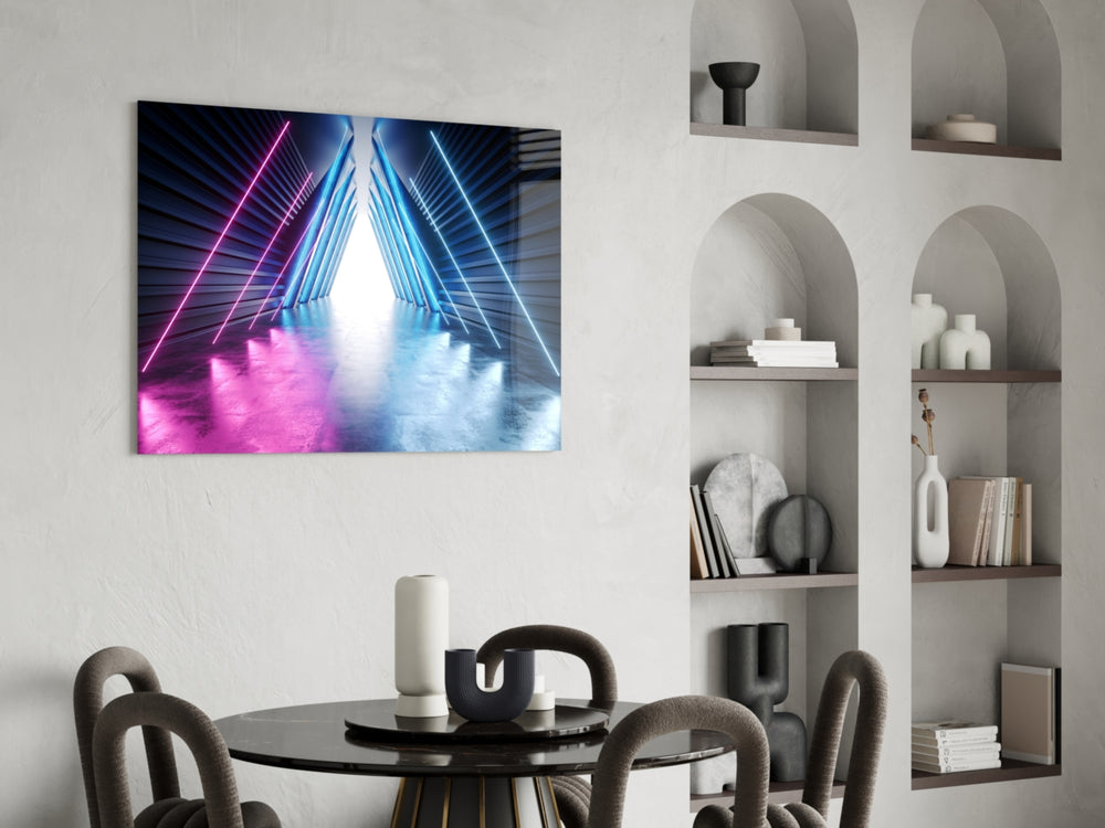 Neon Lights panel adding portal mood to a home theater