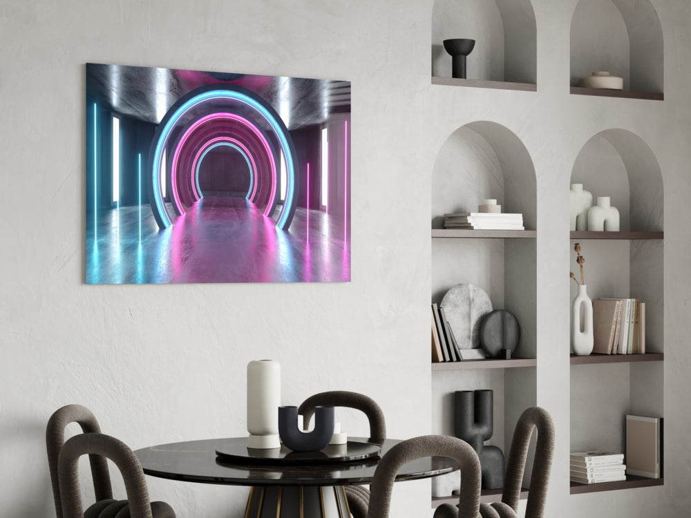 Neon Lights panel adding cyberpunk attitude to a man-cave