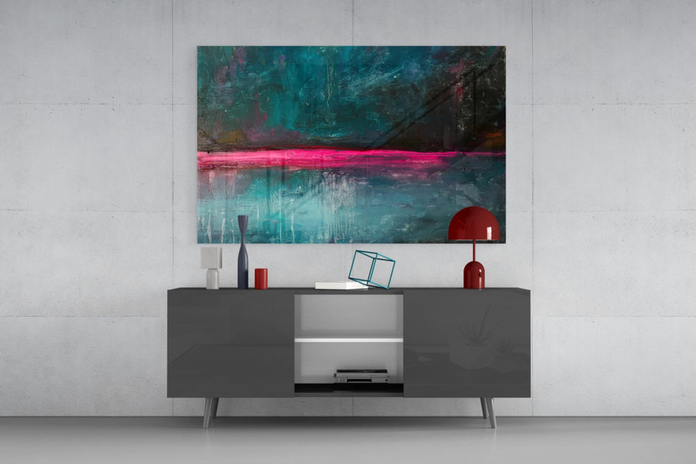 Colors panel catching low light to reveal its kinetic drips