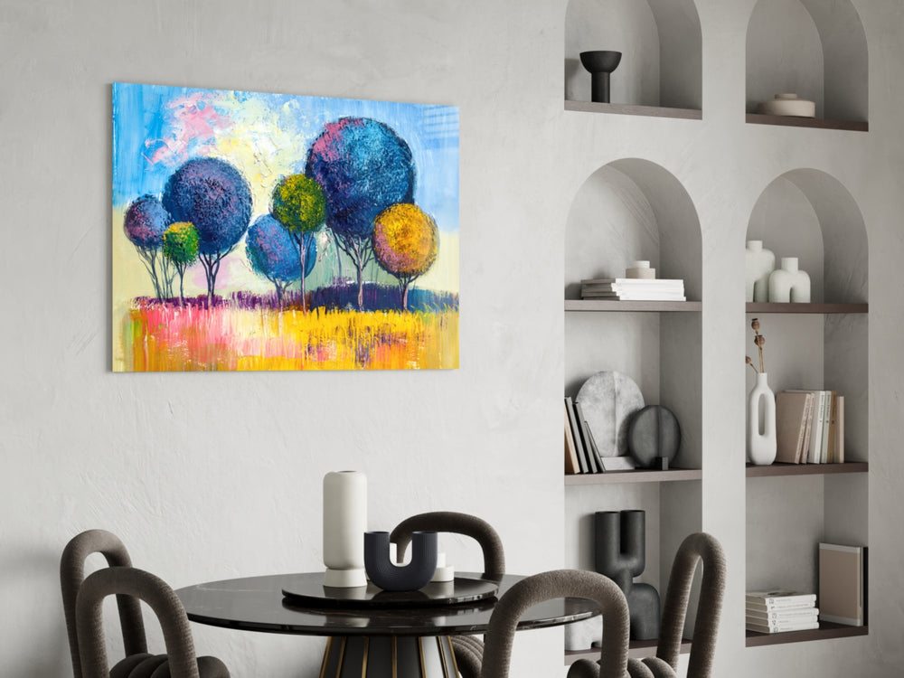Trees panel adding whimsical pulse to a child's room
