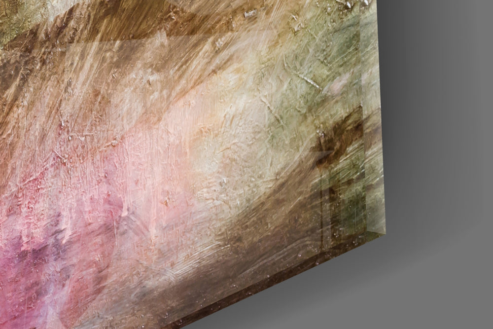 Colors artwork anchoring a wall with moody organic palette
