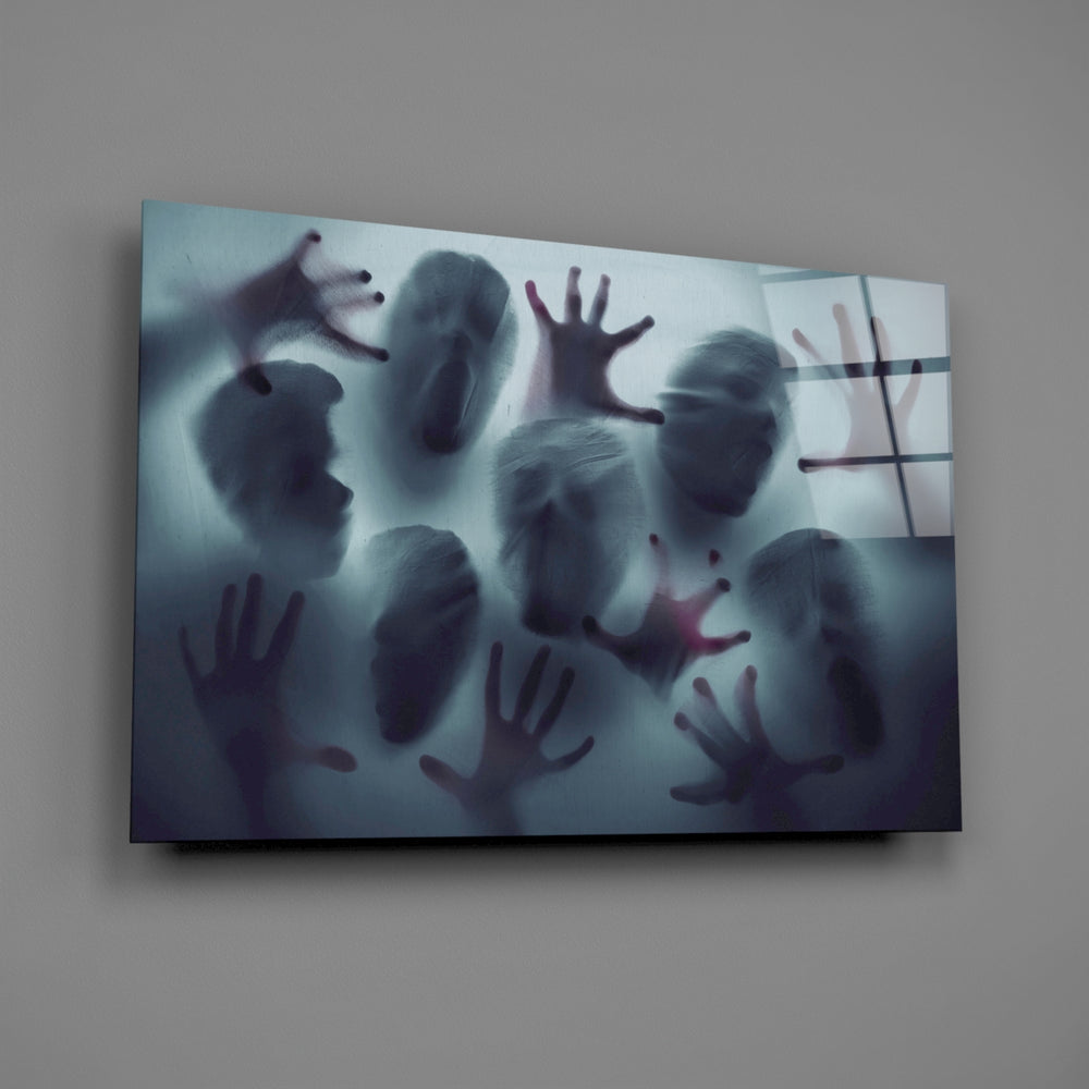 Ghost-pane panel bringing eerie atmosphere to a contemporary living space