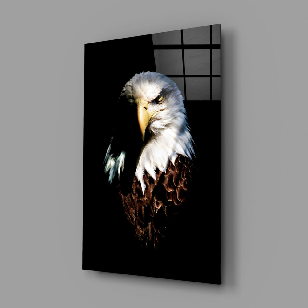 Bald-eagle panel bringing regal authority to a contemporary living space