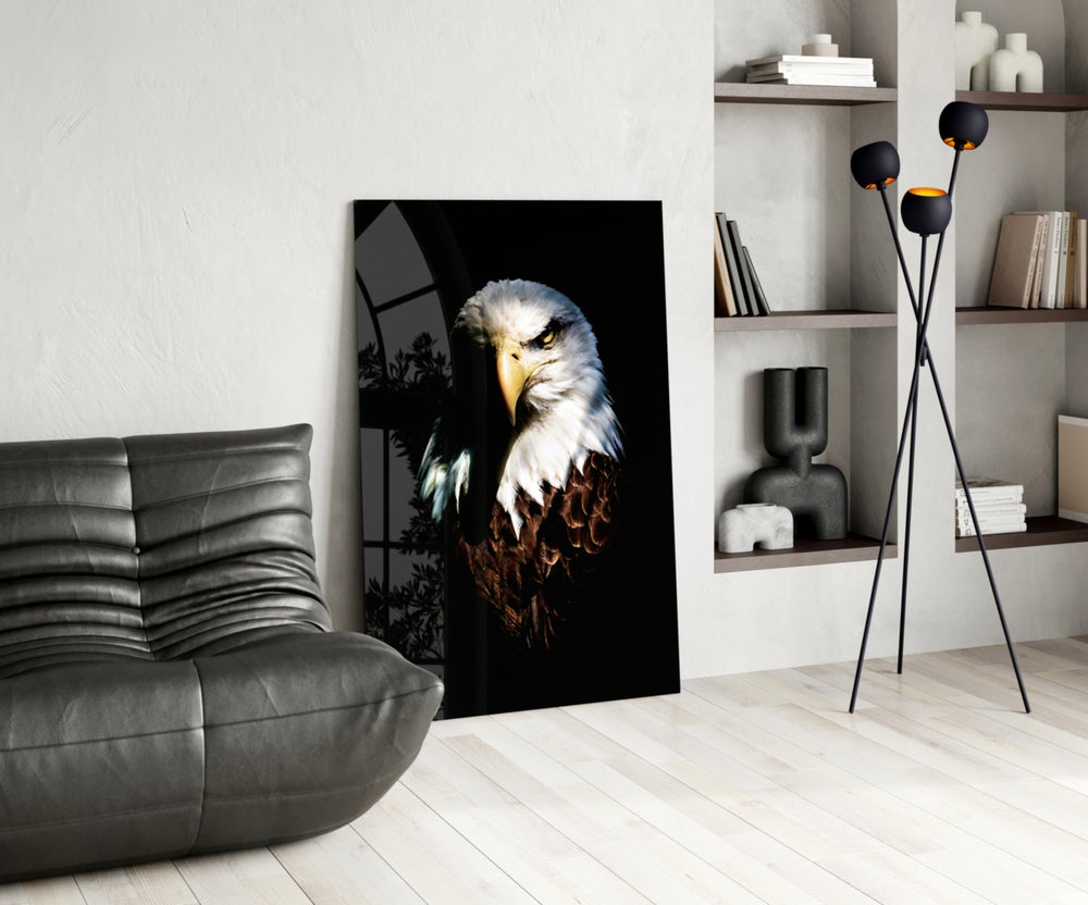 Eagle panel adding regal taste to a living room