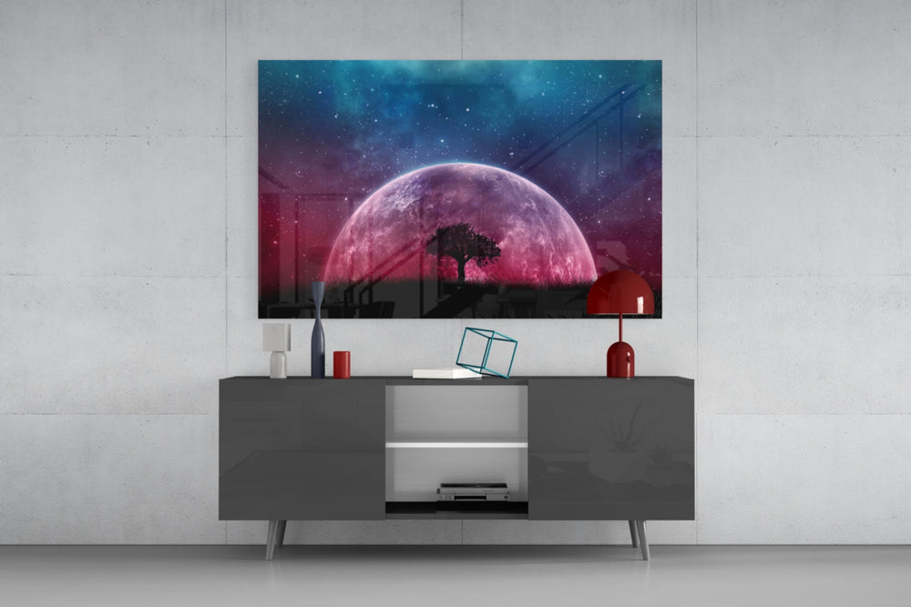Mystical Night panel catching low light to reveal its starry nebula