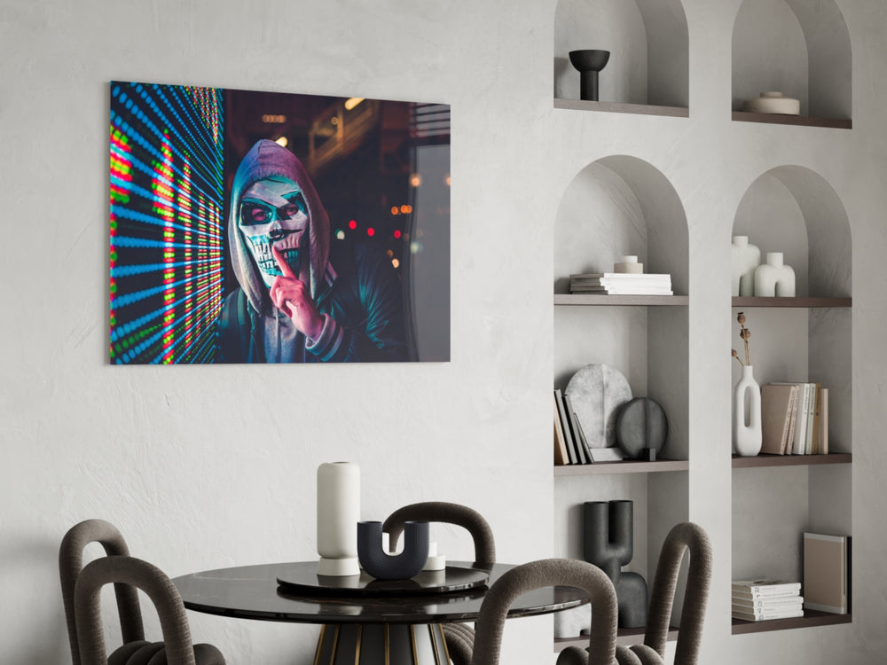 Be quiet! panel adding cyberpunk mood to a man-cave